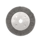 SKFGNX 75-300mm Çelik Tel Fırça Tel 0.15mm Tel Tekerlekler Fırça Yuvarlak Tezgah Taşlama Makinesi Çapak Alma Aleti Temizleme Pas Parlatma Adaptörü, 150mmx16mm