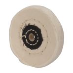 SKFGNX 75mm 3 inç Seramik Taşlama Tekerleği Aşındırıcı Parlatma Pedi Metal Pas Temizleme Parlatma Tekerleği Tezgah Matkabı Döner Alet Aksesuarları, Beyaz Bez Tekerlek