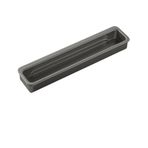 SKFGNX Basit modern çekmece dolap kapısı ayakkabı dolabı gizli gömme dolap kapısı oluklu görünmez sürgülü kapı kolu, gri, 143mm