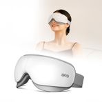 SKG ES500 Isıtmalı Göz Masaj Aleti – Bluetooth Destekli, Katlanabilir, Sessiz, 3 Kademeli Hava Basınçlı, Göz Altı Morluk ve Kırışıklık, Şakak Masajı, (Beyaz)
