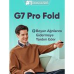 SKG G7 Pro Fold TENS-EMS Akıllı Boyun Masaj Aleti/Robotu, Mobil APP, Isı Terapisi-Termoterapi - Mavi