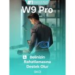 SKG W9 Pro TENS-EMS Akıllı Taşınabilir Bel ve Sırt Masaj Aleti/Robotu | Mobil APP, Isı Terapisi-Termoterapi - Beyaz