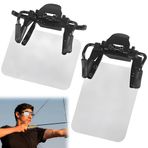 SKIKHN Shooting Glasses Patch, 2 adet atış gözlükleri için uluslararası standartlara uygun yama, spor atıcılar için atış gözlüğü, körler için okluder klipsli çekim yaması, hedef yardımı (beyaz)