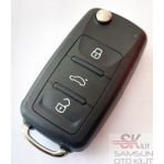 Skilit Samsun Oto Kilit Volkswagen Polo 5 Golf 6 T6 Caddy Uds Anahtar Kumanda Kabı Pimli
