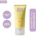 Skin Puff SKINPUFF Skinpuff Sun Essential Spf 50+ Pa++++ Aydınlatıcı ve Nemlendirici Yüksek Koruma Güneş Kremi