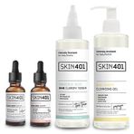 Skin401 Temel Bakım Leke Rutini Karma ve Yağlı Cilt Tipleri İçin Cilt Bakım Seti