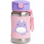 Skip Hop Pipetli Paslanmaz Çelik Suluk 350Ml Narwhal - Yubi Oyuncak