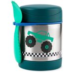 Skip Hop Yalıtımlı Bebek Maması Kavanozu, Kıvılcım Kamyonu, Paslanmaz Çelik, 11 Oz Tutar