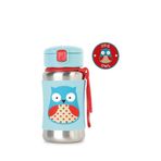 Skip Hop Zoo Baykuş Pipetli Paslanmaz Çelik Suluk