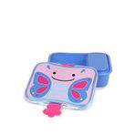Skip Hop Zoo Kelebek Desenli Bölmeli Çocuk Beslenme Kabı Kiti