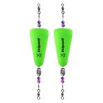 Skipaelf Haşhaş Mantarları Balık Tutma Haşhaş Mantarı, Sert Köpüklü Balıkçılık Şamandıraları 1/2 Oz Yumurta Ağırlığı, Tatlı Su ve Tuzlu Su Bobberleri Redfish ve Benekli Alabalık için 2 Parça Yeşil
