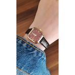 Skmi Polo White Vintage Model Kadın Kol Saati 06 - Altın - Kahverengi