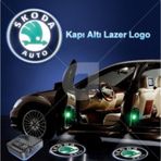 Skoda Araçlarına Kapı Altı Led Logo Mesafe Sensörlü Yeni Nesil