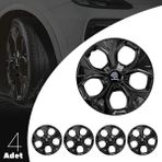 Skoda Citigo 15 İnç Jant Kapağı Amblemli Piano Black 4'lü Takım 212