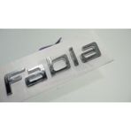 Skoda Fabia 2007 2015 Bagaj Krom ABS 3M 3D Yazı Logo Amblem