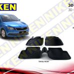 Skoda Fabia 2014 Model 3D Havuzlu Paspas