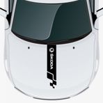 Skoda Fabia İçin Uyumlu Aksesuar Oto Kaput Şerit Sticker