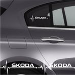 Skoda Fabia İçin Uyumlu Aksesuar Oto Ritim Sticker 2 Adet 20 9 Cm