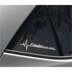 Skoda Fabia Yan Cam Sticker Oto Kapı Çıkartma 20cmx7cm