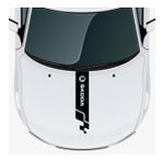 Skoda Favorit İçin Uyumlu Aksesuar Oto Kaput Şerit Sticker