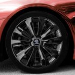 Skoda Forman 16 Inç Uyumlu Jant Kapağı Amblemli Piano Black 4 Adet 1 Takım 214