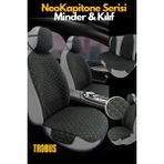 Skoda Forman 1988-1995 – Neokapitone Oto Koltuk Kılıfı Siyah Yeşil | 4 Mevsim, Nefes Alan, Kaymaz - Siyah - Yeşil