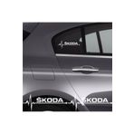 Skoda ile Uyumlu Octavia İçin uyumlu Aksesuar Oto Ritim sticker 2 Adet 20 * 9 Cm