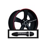 Skoda ile Uyumlu Rapid İçin uyumlu Aksesuar Oto Kapı Kolu/Jant sticker 10 Adet 10 * 1,5 Cm