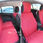 Skoda Karaq Lüx Oto Koltuk Minderi Ön Arka 5'li Set FIVESTAR Serisi KIRMIZI