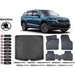 Skoda Kodiaq 2020 Model Bagaj Havuzu Araca Özel Siyah Havuzlu Paspas Takımı Sett