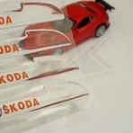 Skoda Logo Kapı Kenarı Koruma Şeffaf Kauçuk 3M Band New Style
