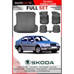 Skoda Octavia 1996-2004 4d Bagaj ve Pro Serisi Havuzlu Paspas Takımı - Siyah