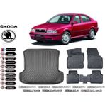 Skoda Octavia 2003 Model Bagaj Havuzu Araca Özel Siyah Ekstra Havuzlu Paspas Takımı