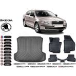 Skoda Octavia 2006 Model Bagaj Havuzu Araca Özel Siyah Extra Havuzlu Paspas Takımı