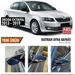 Skoda Octavia (2013-2019) Batman Yarasa Ayna Kapağı (parlak Siyah)