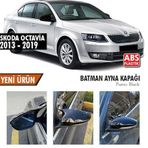 Skoda Octavia 2013-2020 Batman Yarasa Ayna Kapağı Piano Black Abs Plastik