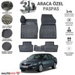 Skoda Octavıa 2013 Model Tam Uyumlu Kokusuz 3D Havuzlu Paspas - Siyah