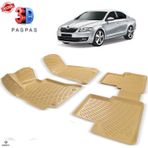 Skoda Octavia 2013 Sonrası Bej 3D Havuzlu Paspas