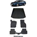 Skoda Octavia 2026 Model 5d Premium Ekstra Havuzlu Paspas ve Bagaj Havuzu Set - Siyah