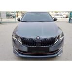 Skoda Octavia 3 Abt Ön Ek Karlık Abs Plastik Mat Siyah 2018 2019 2020 Makyajlı Kasa