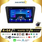 Skoda Rapid 2013-2020 Model 4GB + 64GB Android 13 Kablosuz Carplay Navigasyon Multimedya Sistemi