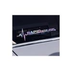 Skoda Rapid Yan Cam Sticker Oto Kapı 20 Cm X 7 Cm Holo-Chroma