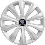 Skoda Roomster 16 Inç Jant Kapağı Amblemli Gri 4'lü Set 143