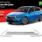 Skoda Scala Krom Cam Çıtası 6 Prç. 2019 Üzeri