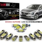 Skoda SuperB 2015 Sonrası LED İç Aydınlatma Ampul Seti FEMEX Parlak Beyaz