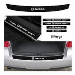 Skoda Yeti İçin Uyumlu Aksesuar Oto Bağaj Ve Kapı Eşiği Sticker Set Karbon