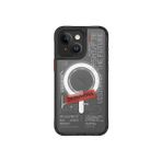 SKRM SKINARMA Telefon Kılıfı iPhone 15 için 6.1 inç Orion MAG-Charge ile Uyumlu (Siyah)