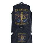 Skull Avenged Sevenfold Sırt Baskılı Yıkamalı Bisiklet Yaka Kolsuz Tişört - XS - Siyah