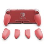 Skull & Co. GripCase Lite: Nintendo Switch Lite için değiştirilebilir saplı rahat bir koruyucu kılıf [taşıma çantası yok] - mercan