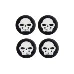 Skull Ps5/Ps4/Ps3/Xbox One/One X/One S/Series X/Series S 3D Analog Silikon Koruyucu -4 Adet